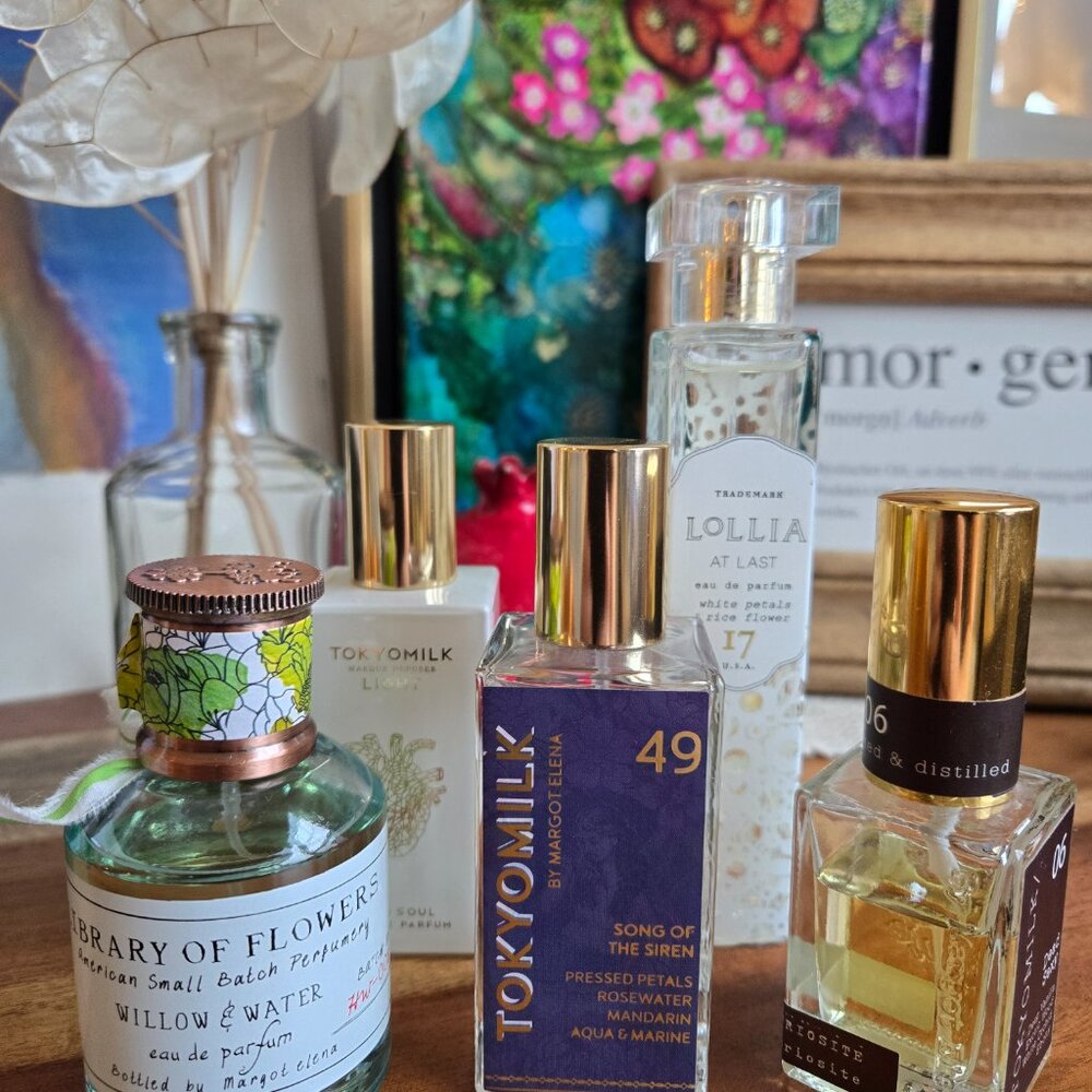 Margot Elena Lot of 5 Fragrances (DeadSexy, TokyoMilk, Library of Flowers)